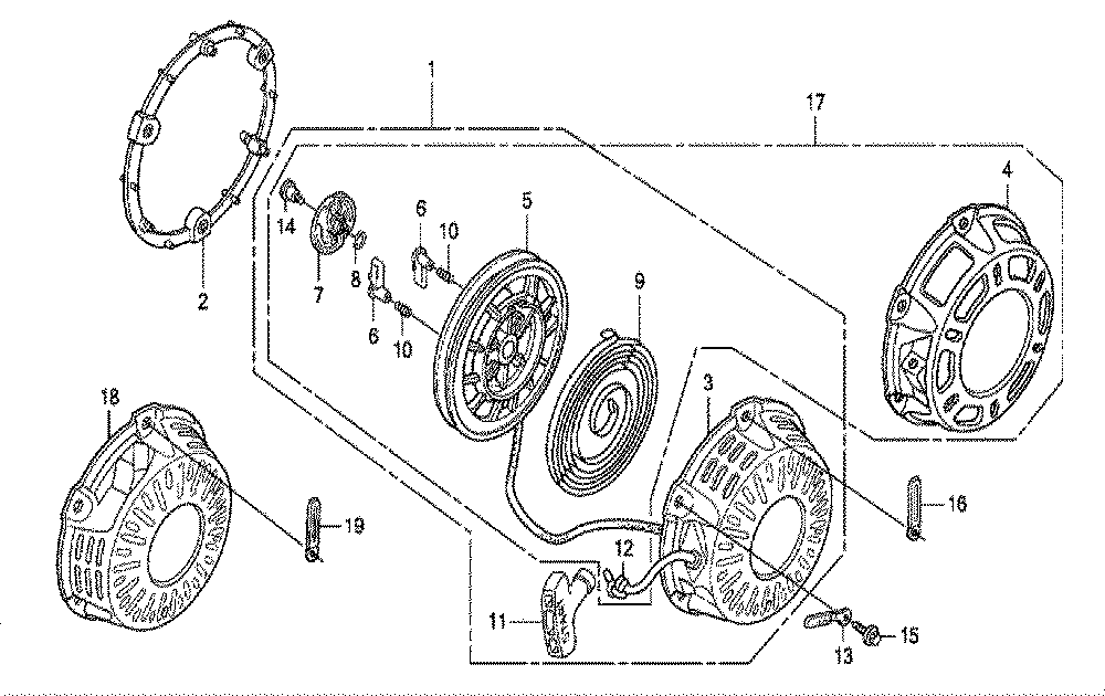 Fig-0 Diagram and Parts List for GX200 Type LHP1 Honda Engine