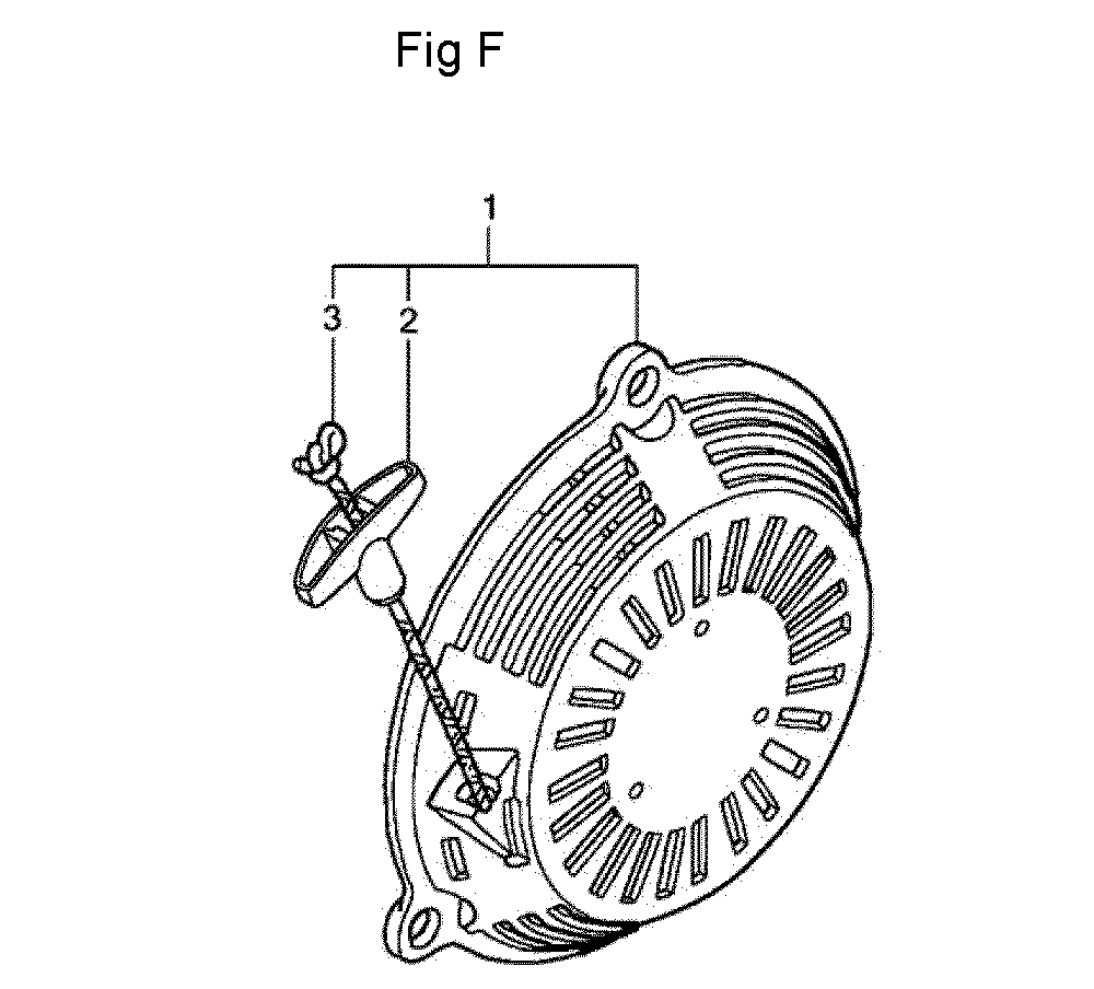 Fig-6 Diagram and Parts List for GC190LA Type QHAF Honda Engine