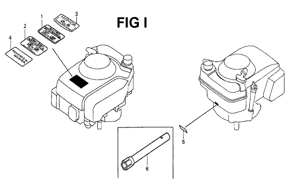Fig-2 Diagram and Parts List for GXV160K1 Type SFL1 Honda Engine