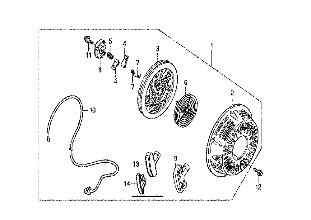 Fig-0 Diagram and Parts List for GX270R Type VPX4 Honda Engine