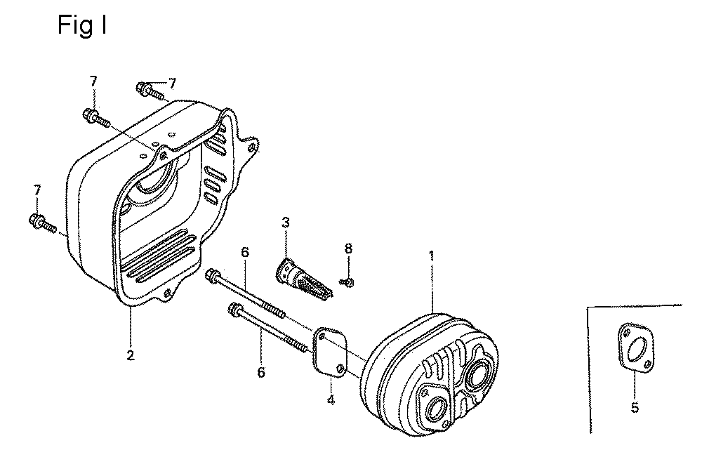 Fig-9 Diagram and Parts List for GSV190A Type N1AF Honda Engine