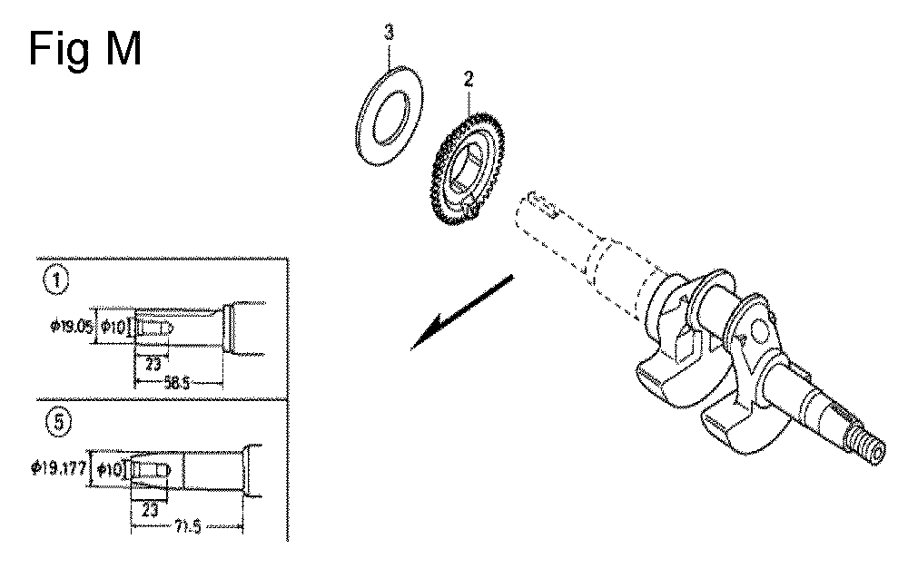 Fig-13 Diagram and Parts List for GC160A Type VXE9 Honda Engine