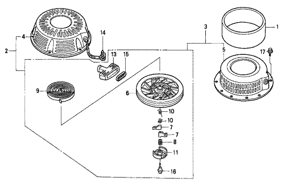 Fig-0 Diagram and Parts List for GXV340K2 Type DNE Honda Engine