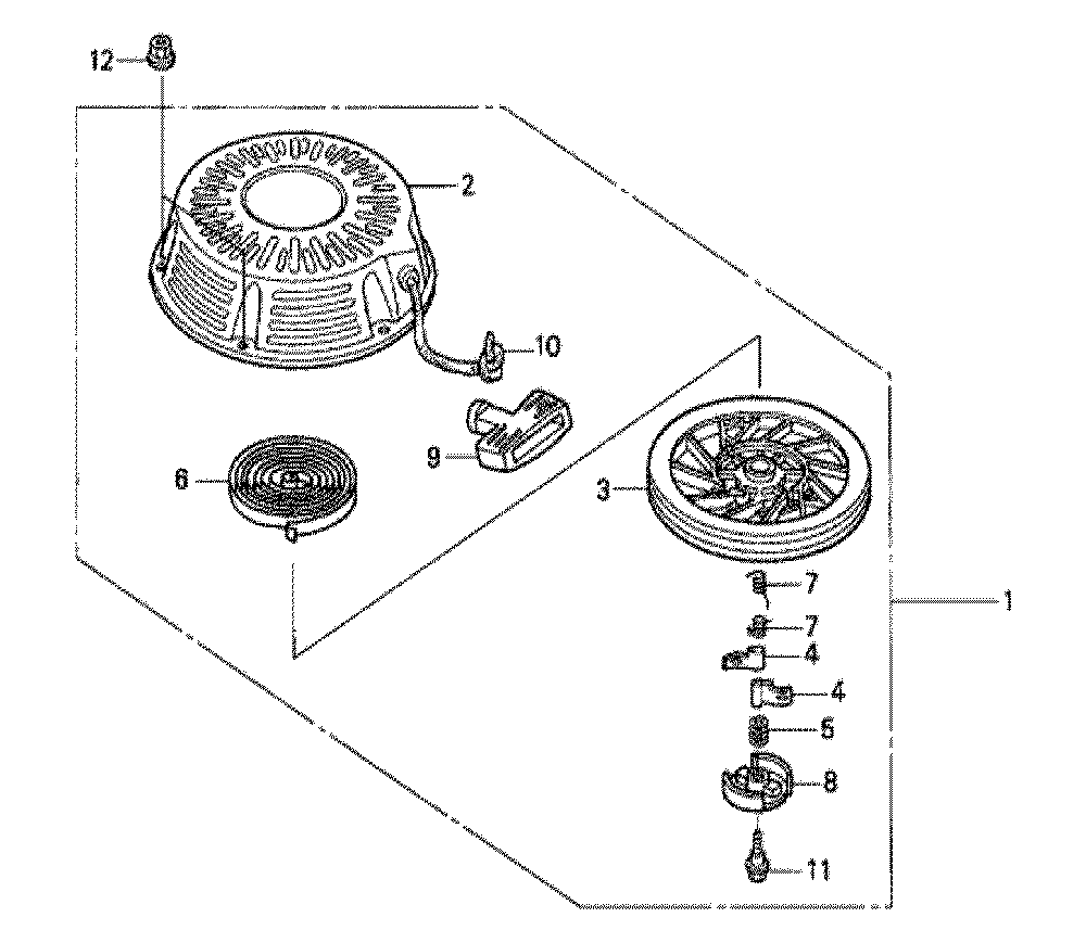 Fig-0 Diagram and Parts List for GXV340A2 Type DET3 Honda Engine