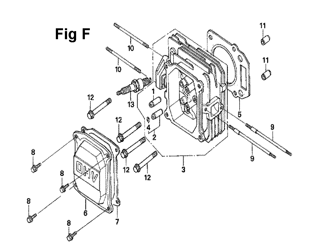 Fig-11 Diagram and Parts List for GXV160UA1 Type T1AH Honda Engine