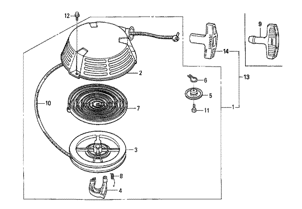 Fig-0 Diagram and Parts List for GXV160H2 Type N55 Honda Engine