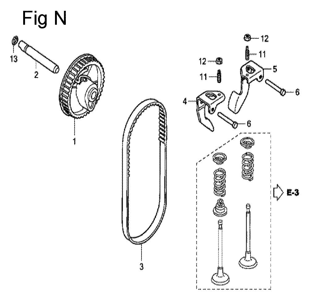 Fig-14 Diagram and Parts List for GC160A Type QHEP Honda Engine