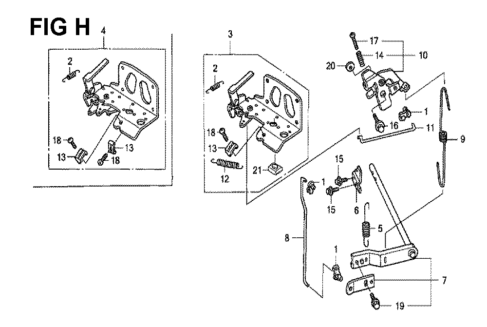 Fig-6 Diagram and Parts List for GXV530 Type QEA3A Honda Engine