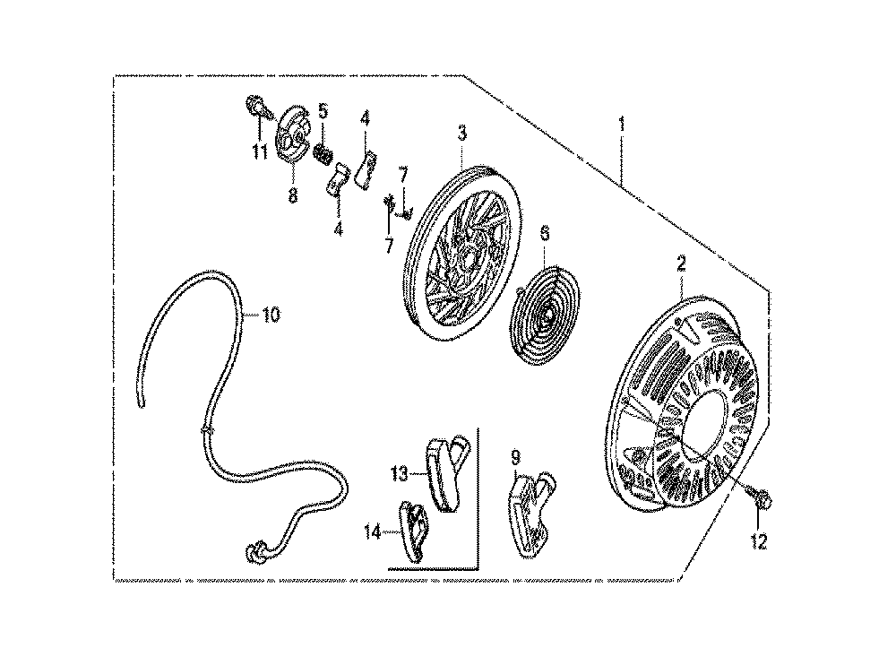 Fig-0 Diagram and Parts List for GX270U Type RA2 Honda Engine