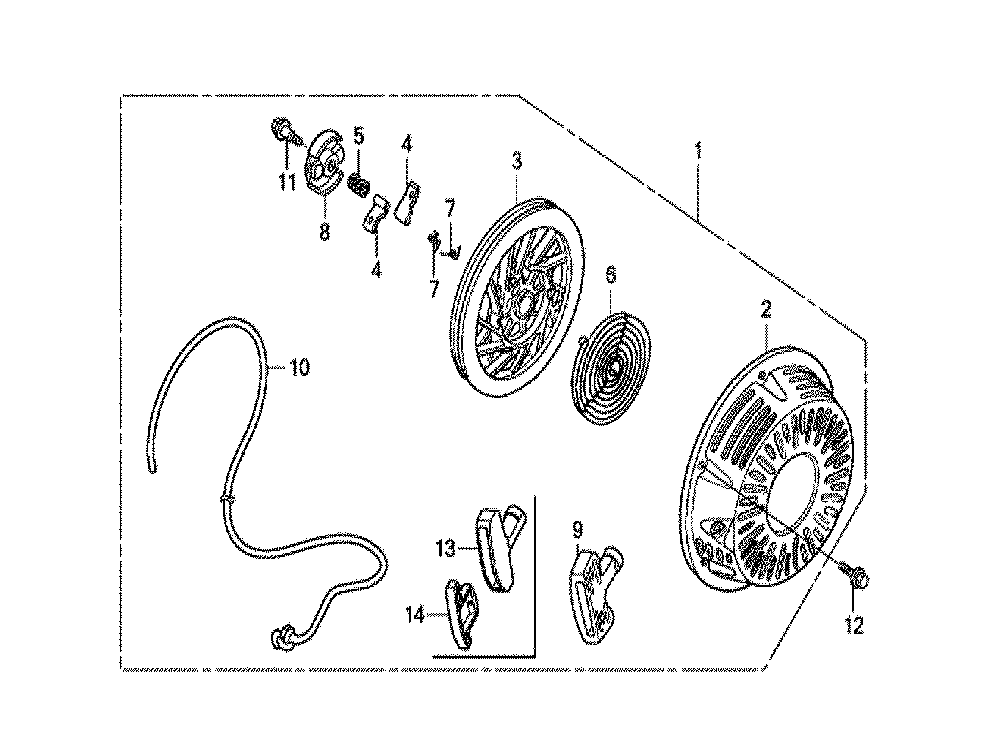 Fig-0 Diagram and Parts List for GX270U Type QME2 Honda Engine