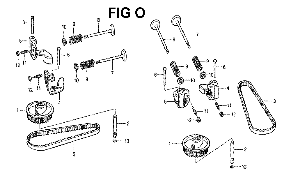 Fig-15 Diagram and Parts List for GXV530 Type JXA3 Honda Engine