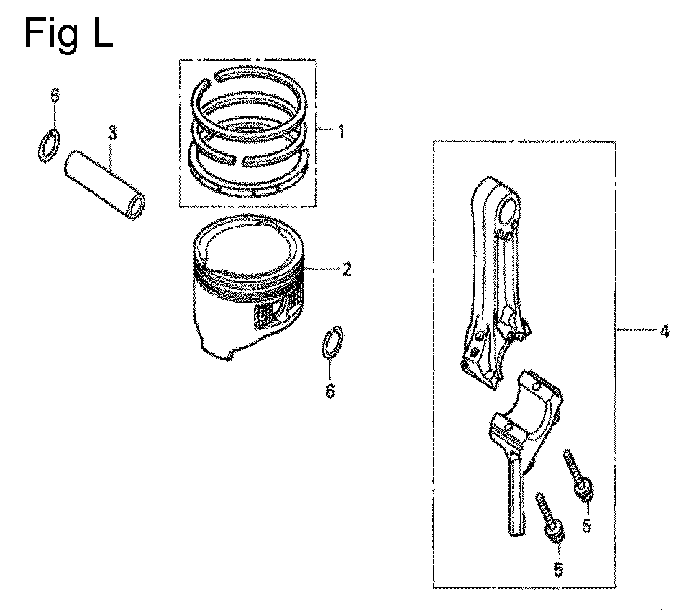 Fig-12 Diagram and Parts List for GC135 Type SHE5 Honda Engine