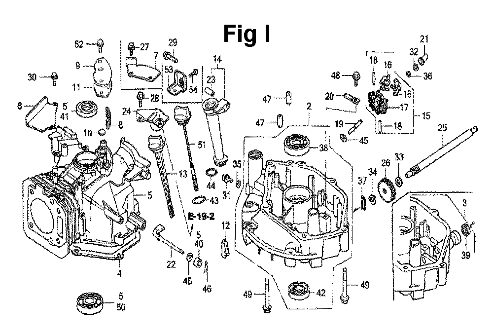 Fig-9 Diagram and Parts List for GXV160K1 Type A1AS Honda Engine