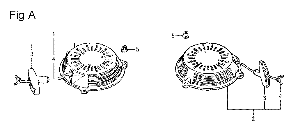 Fig-1 Diagram and Parts List for GCV160LA Type S1M Honda Engine