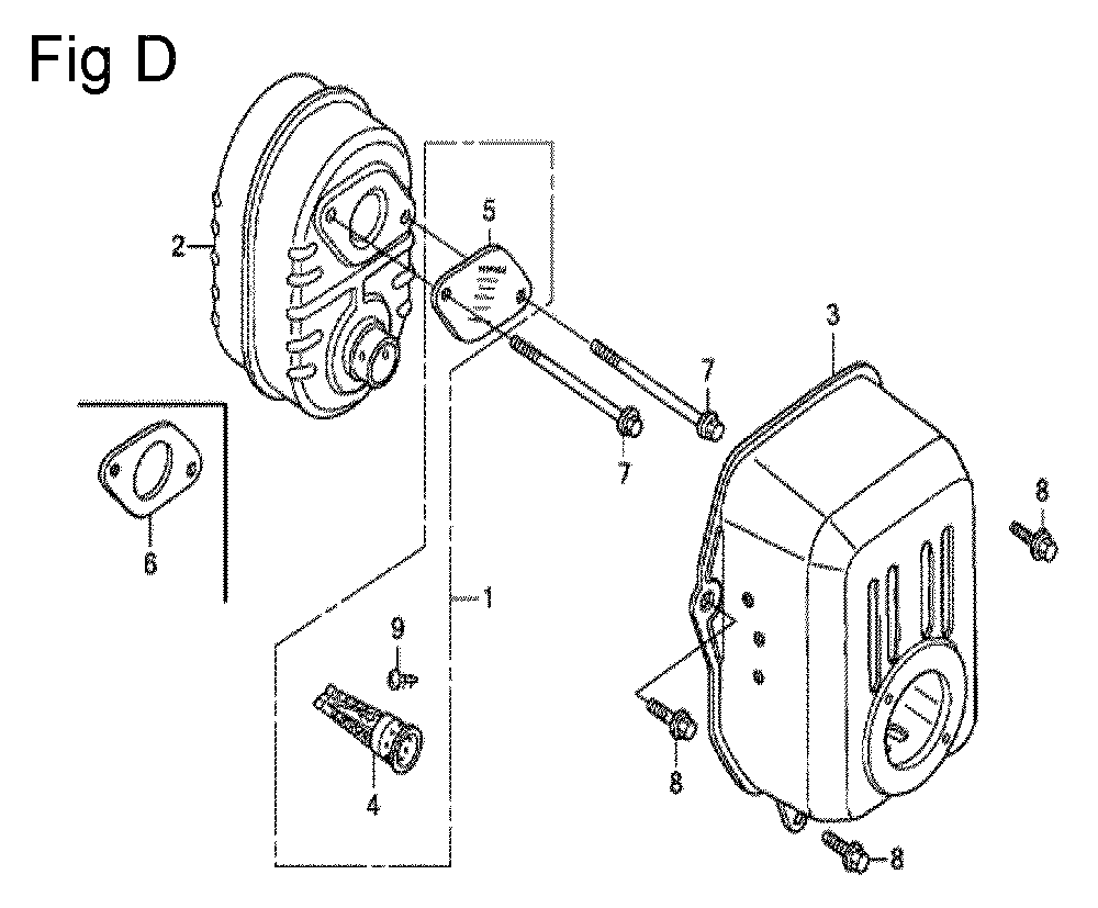 Fig-4 Diagram and Parts List for GC190LA Type VBAF Honda Engine