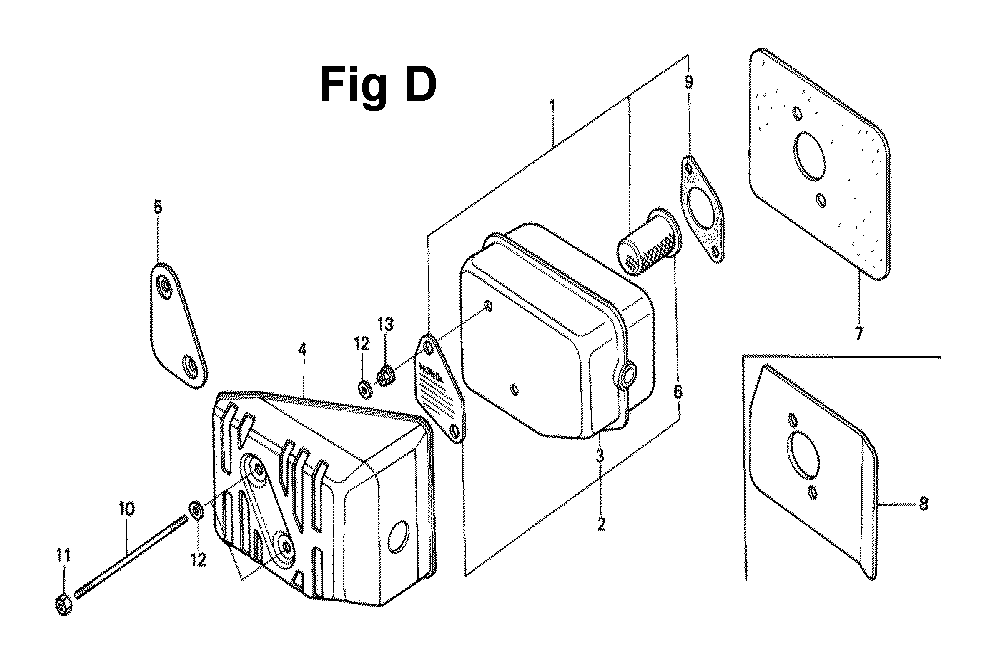 Fig-1 Diagram and Parts List for GXV120 Type PF Honda Engine