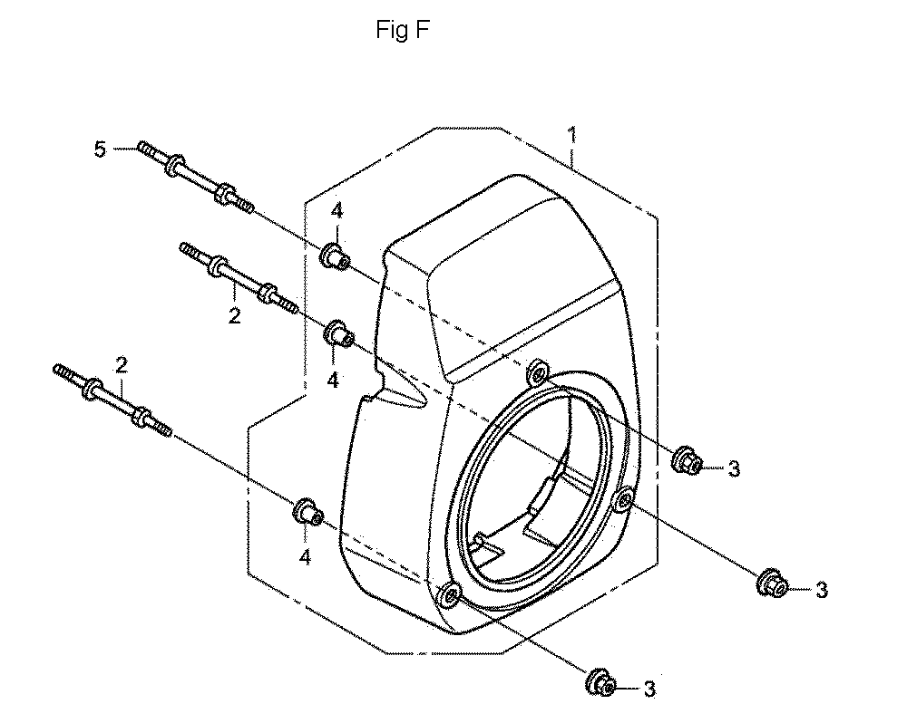 Fig-6 Diagram and Parts List for GC190A Type QEAF Honda Engine