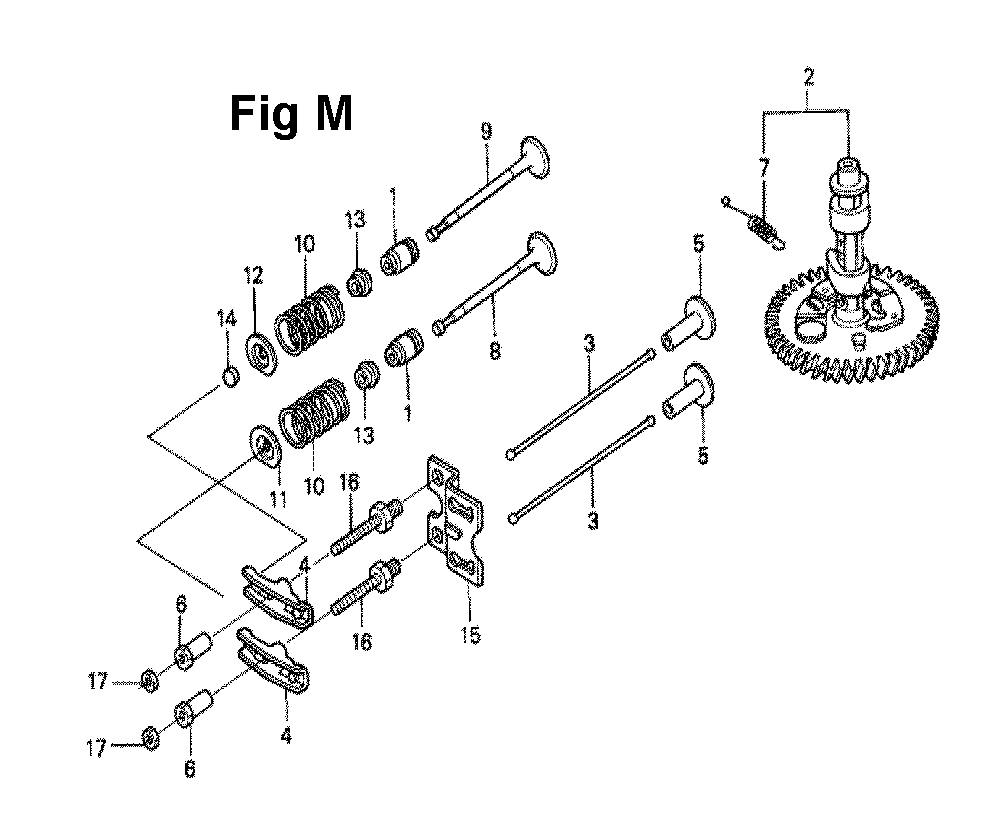 Fig-7 Diagram and Parts List for GXV270 Type DNE2 Honda Engine