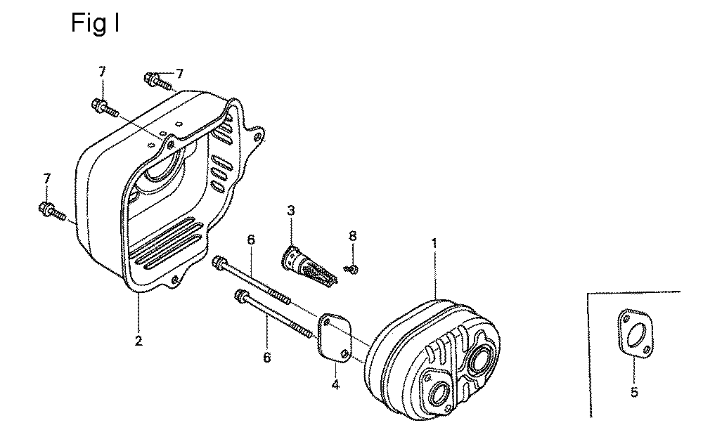 Fig-9 Diagram and Parts List for GSV190A Type A1C Honda Engine
