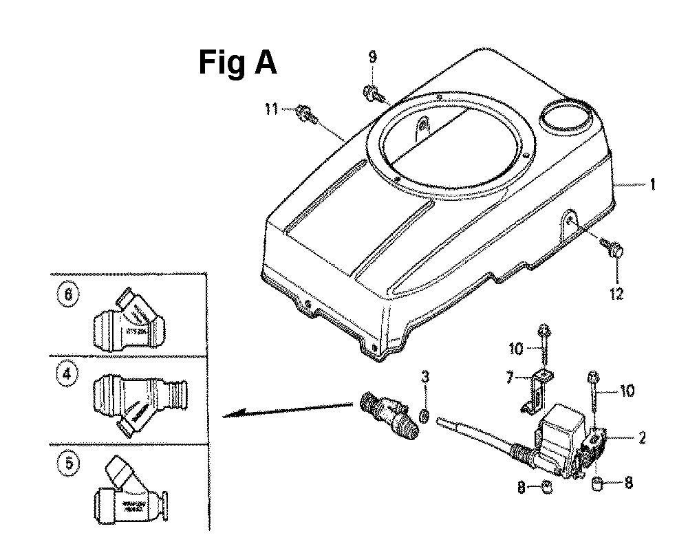 Fig-8 Diagram and Parts List for GXV120 Type N2F Honda Engine