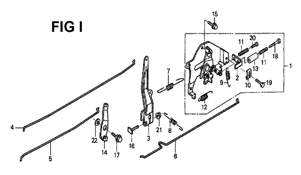 Fig-2 Diagram and Parts List for GXV340K2 Type DCA Honda Engine