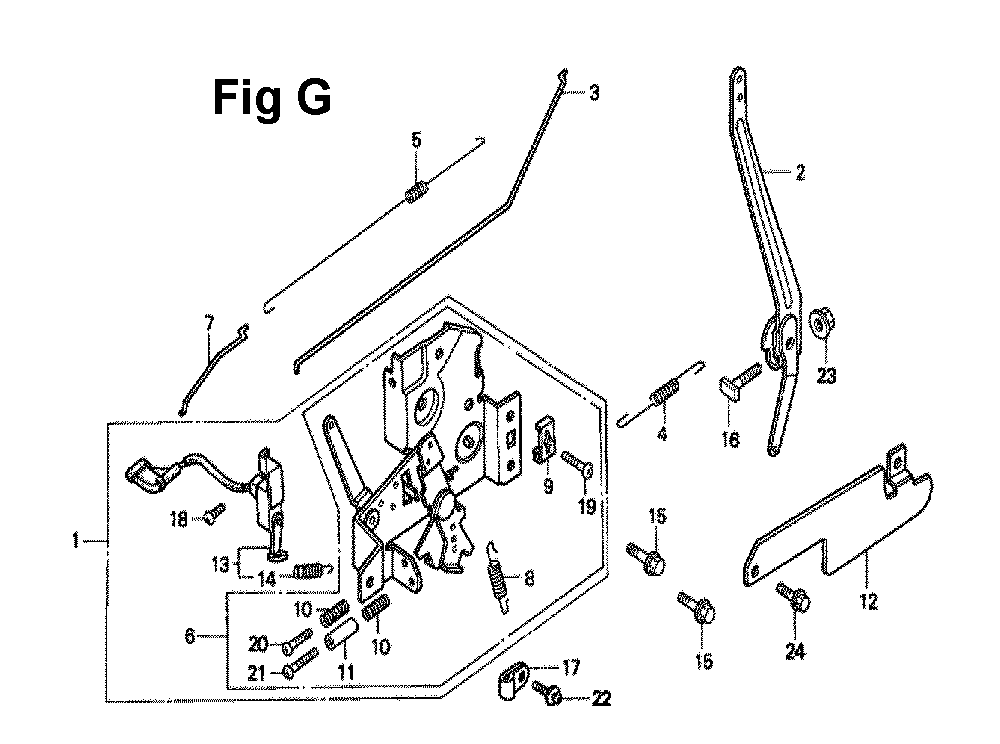 Fig-10 Diagram and Parts List for GXV140 Type MAD Honda Engine
