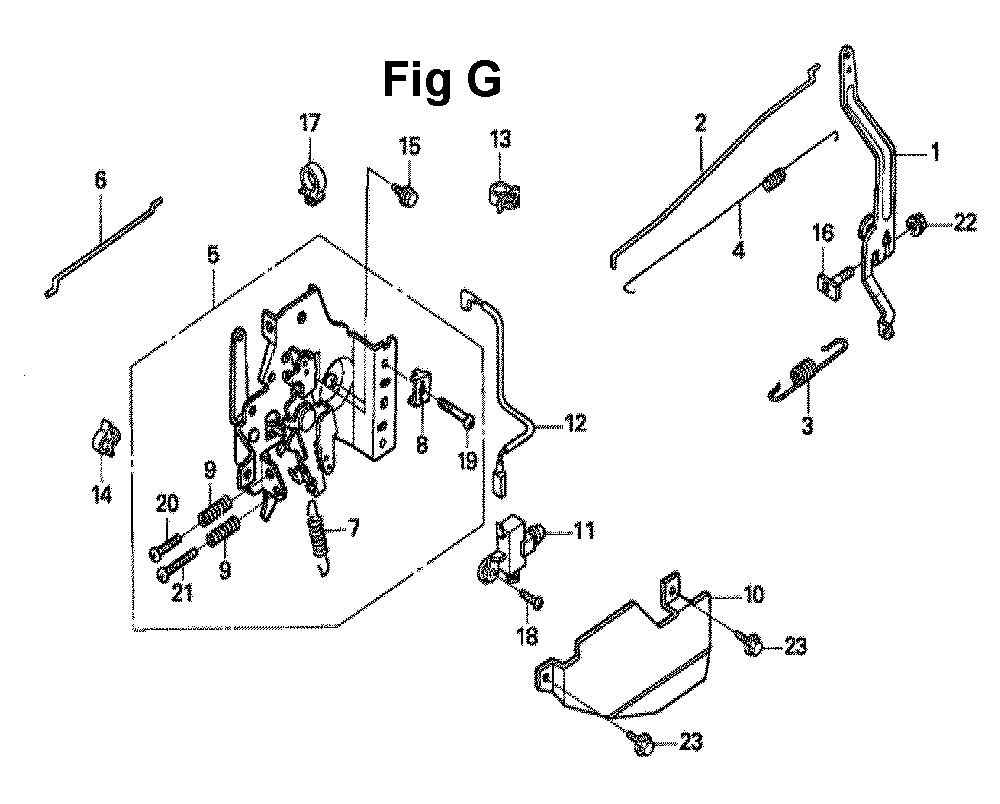 Fig-8 Diagram and Parts List for GXV160A1 Type N1AH Honda Engine