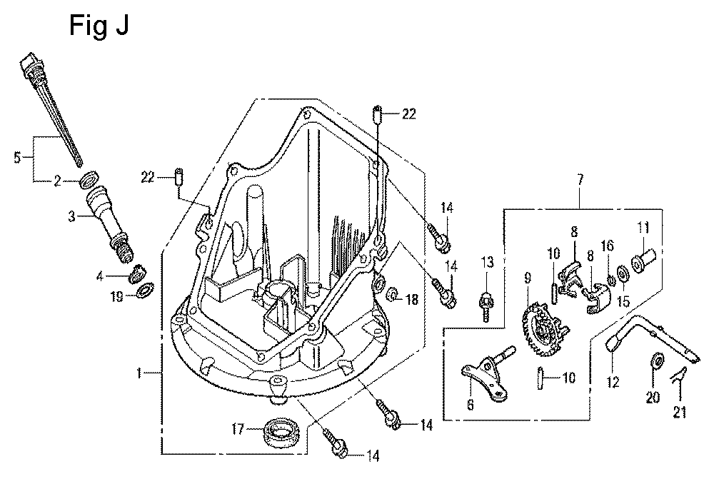 Fig-10 Diagram and Parts List for GCV160LE Type A4A9 Honda Engine