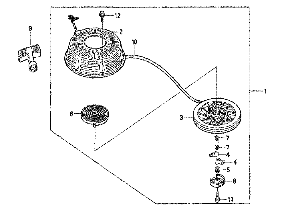 Fig-0 Diagram and Parts List for GXV530 Type QRA4 Honda Engine