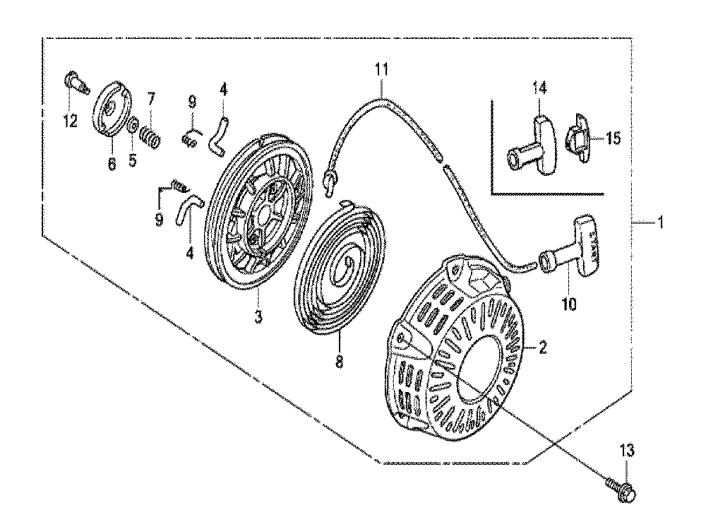 Fig-0 Diagram and Parts List for GX120UT1 Type LXU Honda Engine