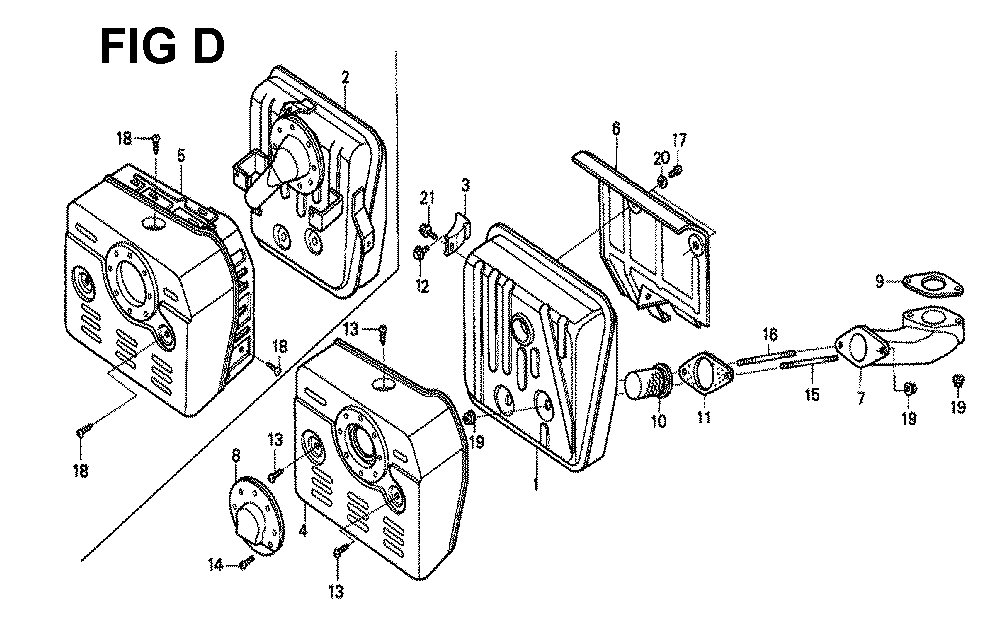 Fig-2 Diagram and Parts List for GXV340K1 Type DX3 Honda Engine
