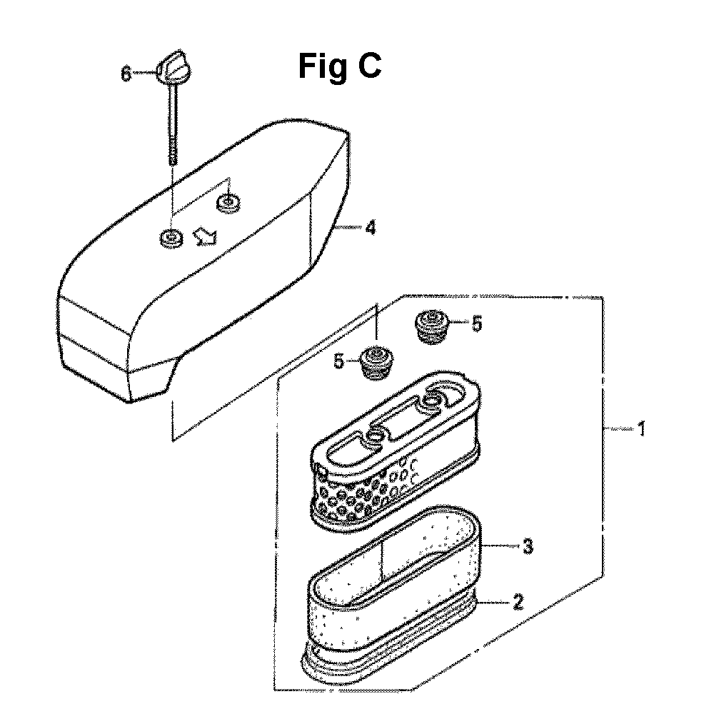 Fig-1 Diagram and Parts List for GXV160UA1 Type A12 Honda Engine