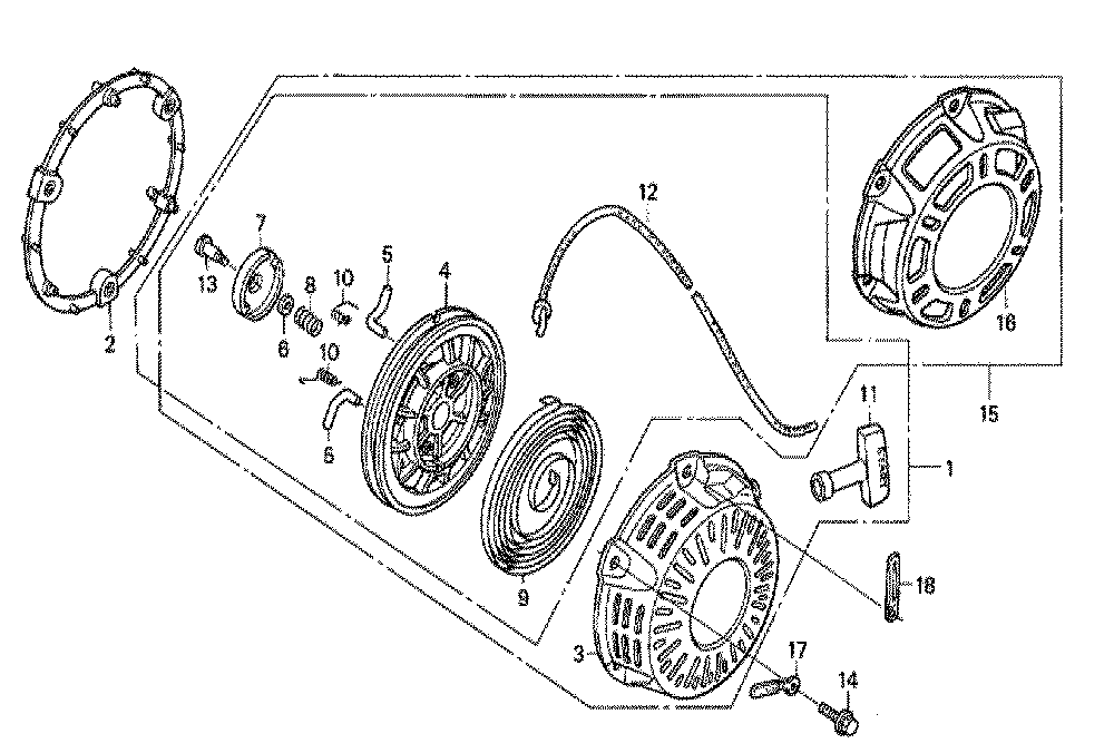 Fig-0 Diagram and Parts List for GX200 Type VEN2 Honda Engine