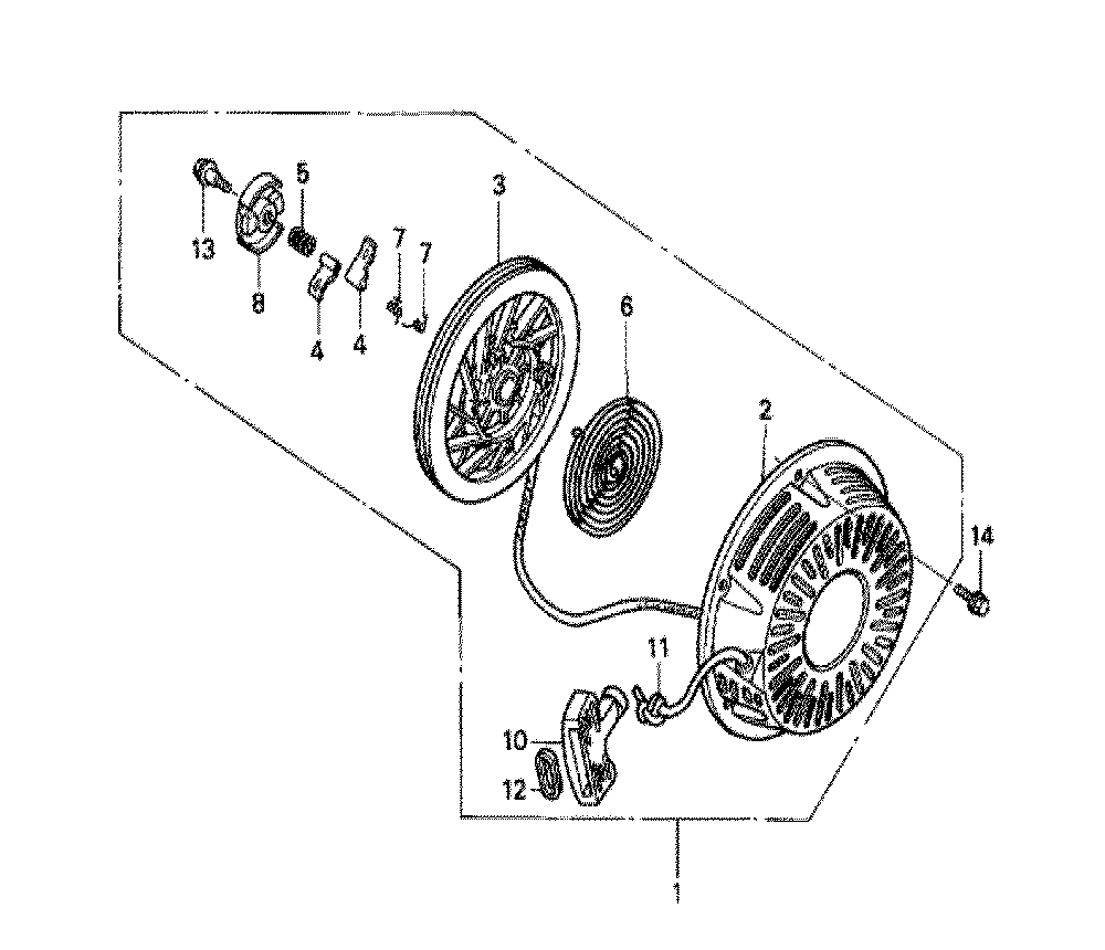 Fig-0 Diagram and Parts List for GX240K1 Type VXU Honda Engine