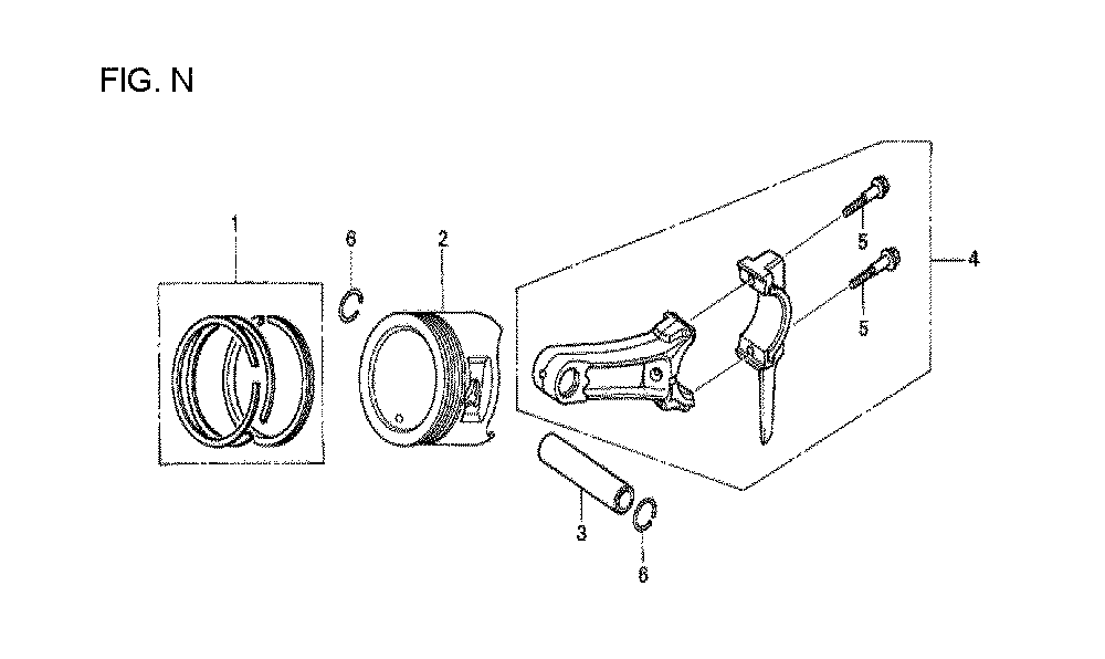 Fig-14 Diagram and Parts List for GX120T1 Type QXS2 Honda Engine