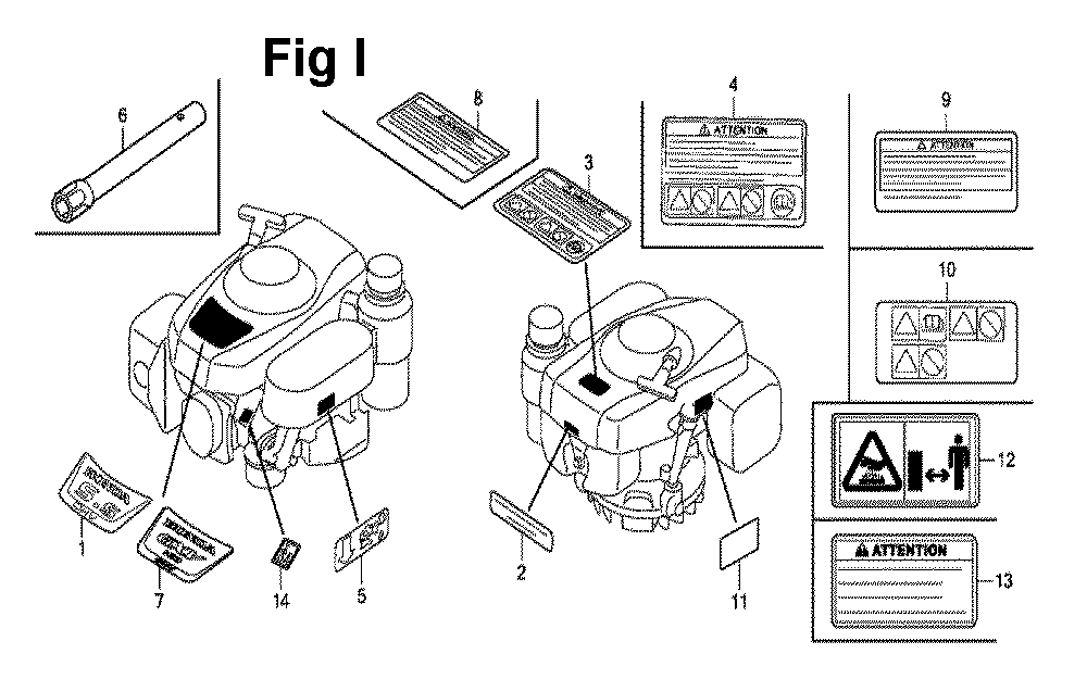 Fig-4 Diagram and Parts List for GXV160UH2 Type A1S Honda Engine