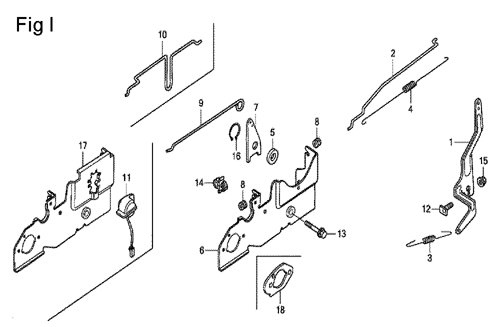 Fig-9 Diagram and Parts List for GCV160A Type E1A4 Honda Engine
