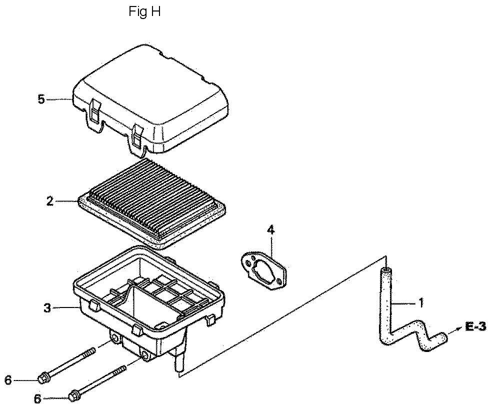 Fig-8 Diagram and Parts List for GC190A Type QEAF Honda Engine