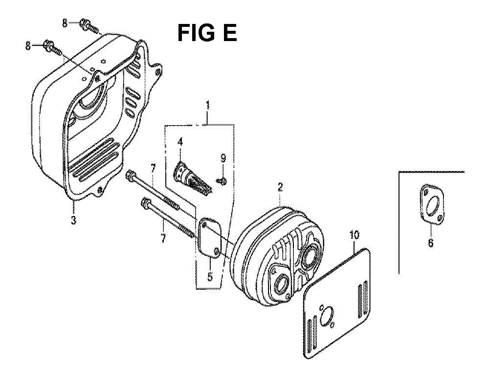 Fig-5 Diagram and Parts List for GCV190LA Type G5BR Honda Engine