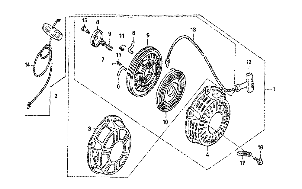 Fig-0 Diagram and Parts List for GX160K1 Type VED1 Honda Engine