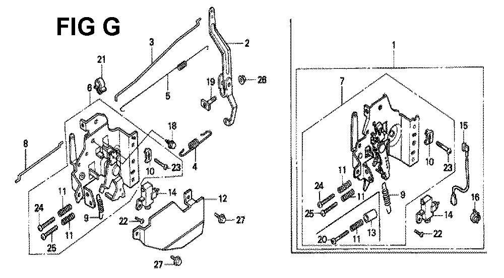 Fig-9 Diagram and Parts List for GXV160K1 Type SFCA Honda Engine