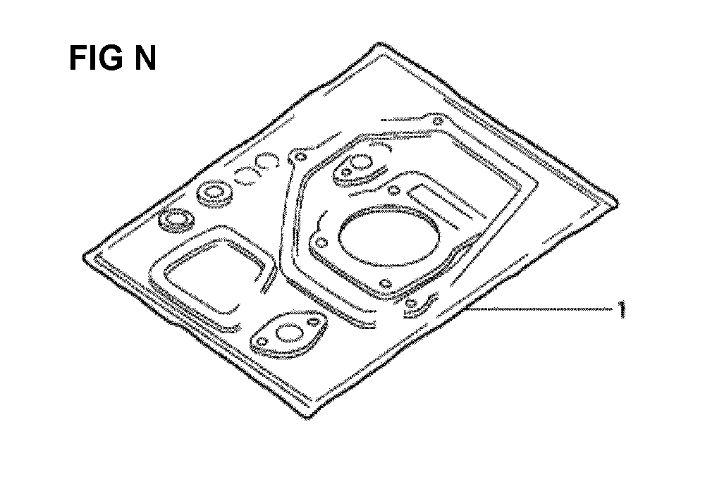 Fig-14 Diagram and Parts List for GXV340K1 Type DN3 Honda Engine