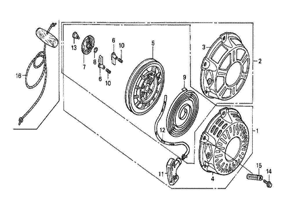 Fig-0 Diagram and Parts List for GX160K1 HH26-Seri-86-9099999 Honda Engine