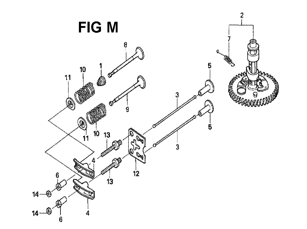 Fig-6 Diagram and Parts List for GXV160H2 Type N4N5 Honda Engine