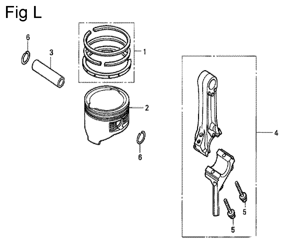 Fig-12 Diagram and Parts List for GC160 Type SHJ1 Honda Engine