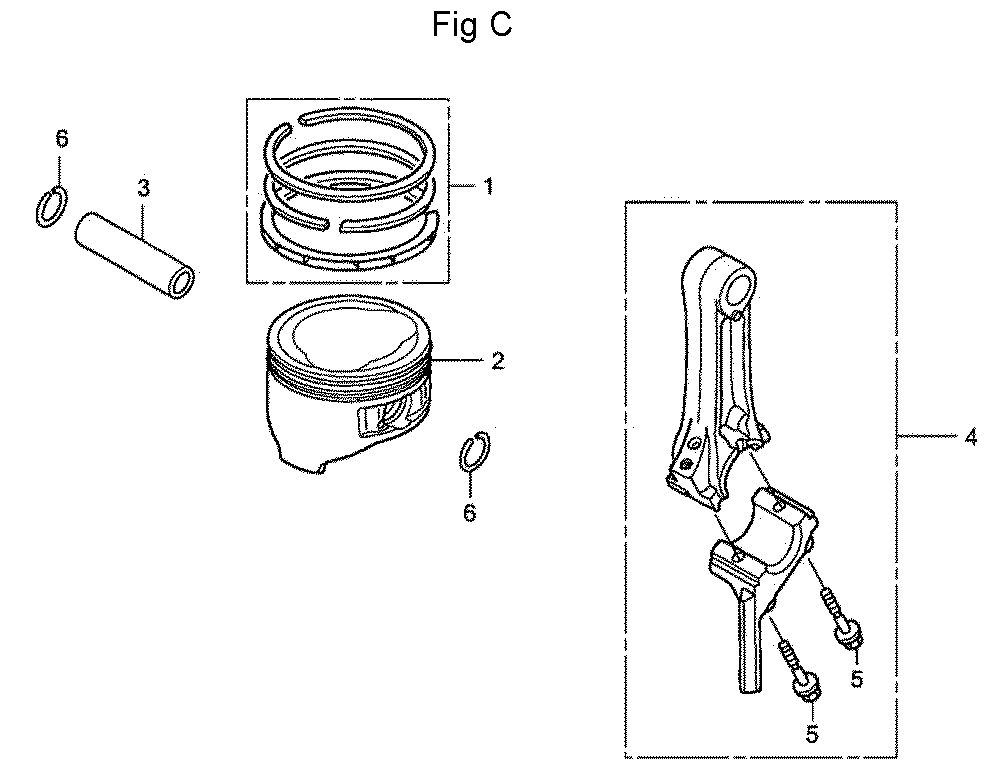 Fig-3 Diagram and Parts List for GC160LA Type MHA2 Honda Engine