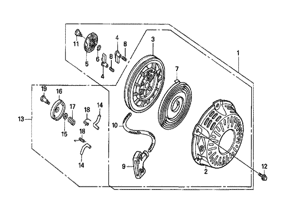 Fig-0 Diagram and Parts List for GX160H1 Type QMK4 Honda Engine