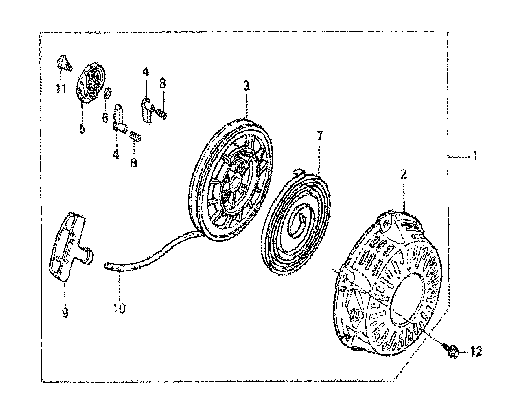 Fig-0 Diagram and Parts List for GX120K1 (QH)(43-9999999) Honda Engine