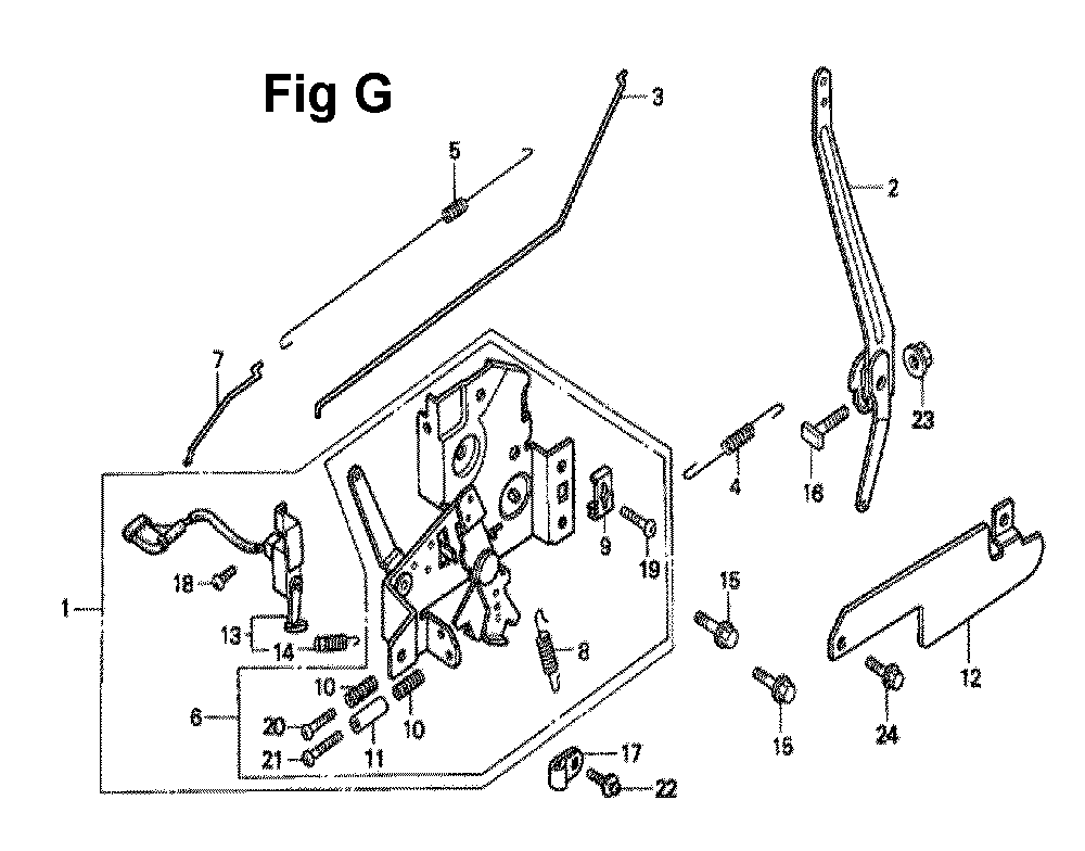 Fig-4 Diagram and Parts List for GXV140 Type A2 Honda Engine