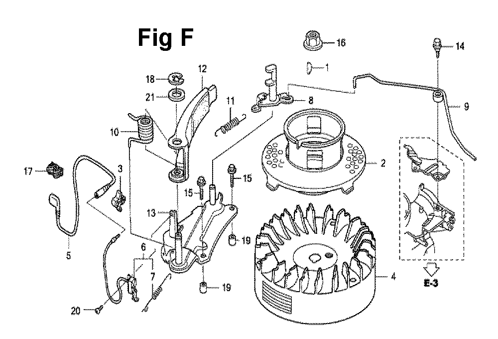 Fig-13 Diagram and Parts List for GXV160UH2 Type A1S Honda Engine